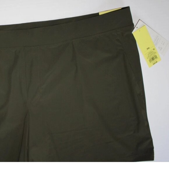 Men's 2XL Shorts Dark Green Drawstring Waist Zip Pocket XXL All in Motion - Picture 3 of 4